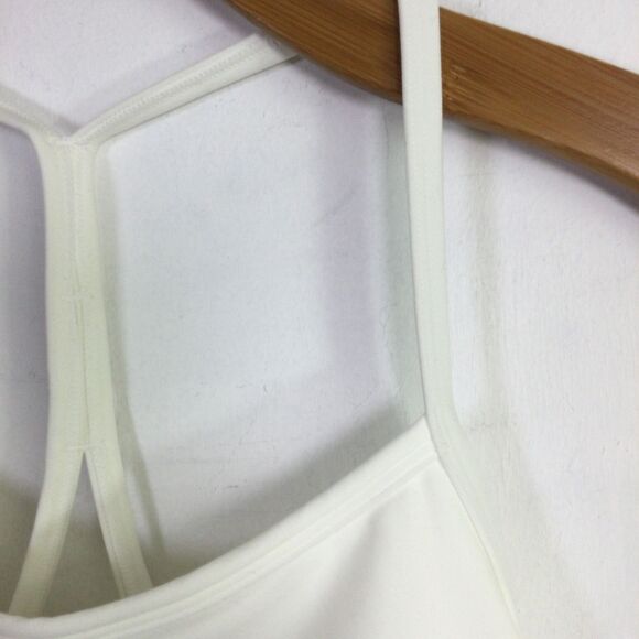 Calme Womens Cross Back Cami Top Sleeveless Comfortable White Size Medium NWT - Picture 5 of 16